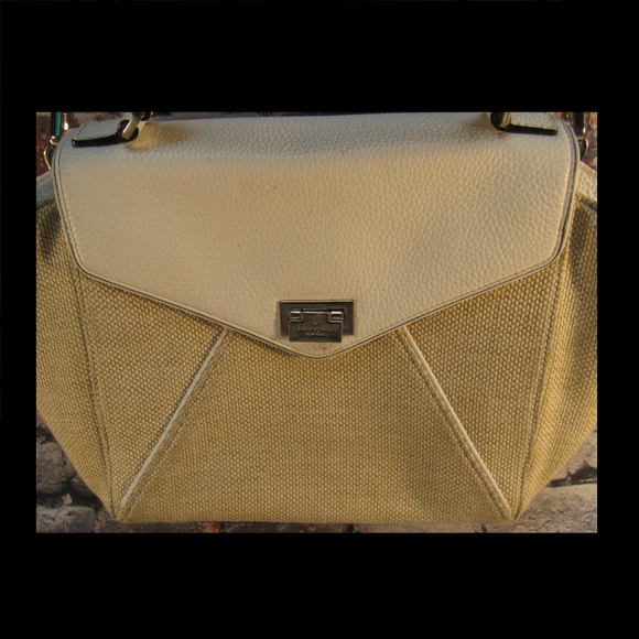 Kate Spade White Leather Straw Envelope Purse - Picture 5 of 8